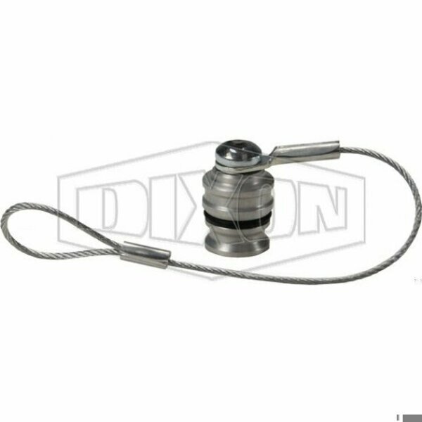 H Series Interchange Dust Plug, 1 in Nominal, Aluminum, Domestic, Dixon, Mfr#: 8HDP-A